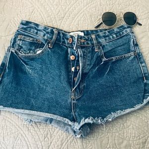 Forever 21 high waisted jean shorts